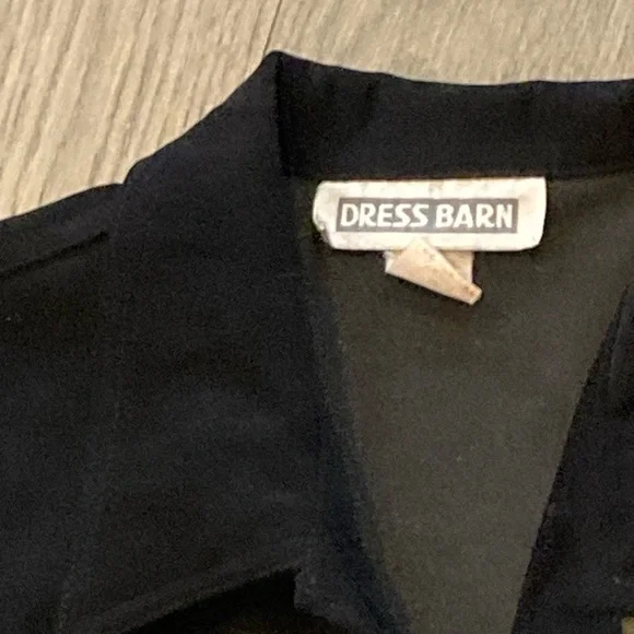 Dress Barn Black and Olive Animal Print Jacket - Picture 3 of 10